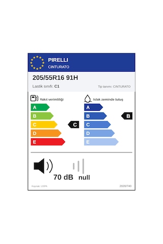 Pirelli 205/55 R16 91H Cinturato Kış Lastiği 2026