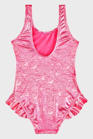 Slipstop Serpina Fuchsia Junior Baskılı Kalın Askılı Hızlı Kuruyan Uv Korumalı Mayo Kız Çocuk Mayo Sm2614000702 Fuşya