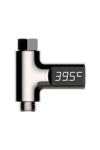 Bd-ls-01 Bebek Duşu 360 Derece Dönebilen Led Ekran Pasif Su Termometresi Kaplama