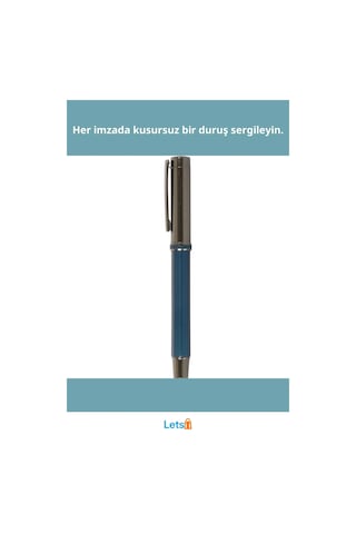 Lacivert Metal Roller Kalem 17cm Şık Ve Fonksiyonel Yazım Aracı Çok Renkli