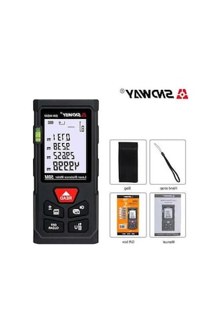 Tongxida Sndway Lazer Mesafe Ölçer 50m Dijital Sw-ms50, Hassas 40m/120m Aralıklı