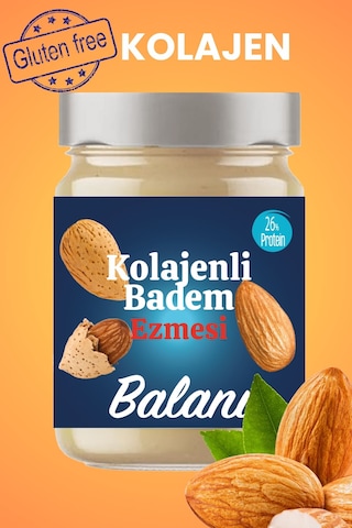 Balanu Kolajenli Badem Ezmesi 280gr X3 Adet