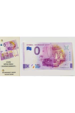 0 Euro Hatıra Parası - Dolmabahçe Sarayı  2022 ( FÖYLÜ )