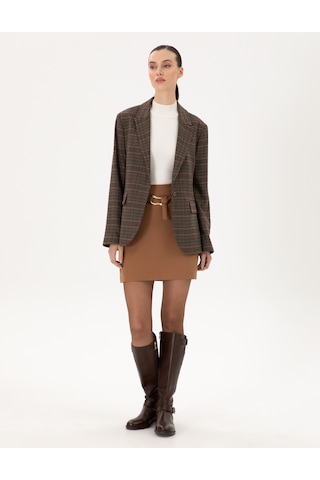 Pierre Cardin Kadın Kahverengi Etek Dokuma 50290405-vr029 Kahverengi