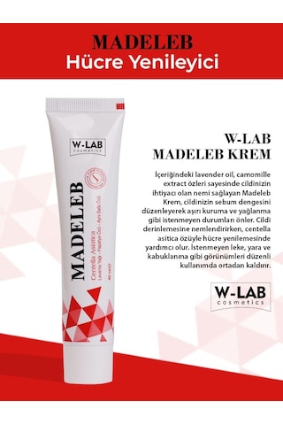 W-Lab Cosmetics Madeleb Krem 40 Ml Ve W-Lab Cosmetics Akne Kontrol Güneş Kremi 50 Ml