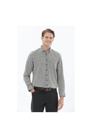 Finesuits Erkek Flanel Gömlek 2422204006.flcdr Siyah