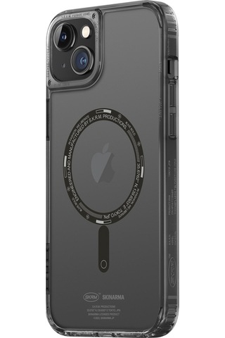 Apple Uyumlu iPhone 14 Plus Kılıf Skinarma Şeffaf Airbag Tasarımlı Magsafe Şarj Özellikli Saido Kapak