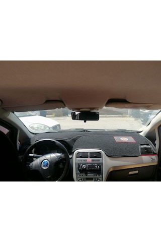 Fiat Grande Punto Modellerine Uygun Torpido Koruma Halısı Siyah Kenar Renk Siyah