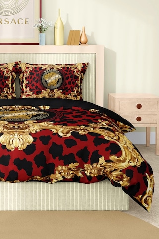 Marka Nevresim Takımı Çift Kişilik Pamuklu Saten Kumaş 6 Parça 3d Dijital Baskı Duvet Cover Set Model No:110 Renkli