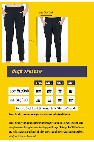 Trendhill Kadın Lacivert Spor Büyük Beden Eşofman Altı Edy19403b Lacivert