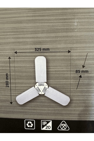 Cata Ct-1152 42w 6400k Beyaz Işık E27 Duylu Led Pervane Ampul 2 Adet