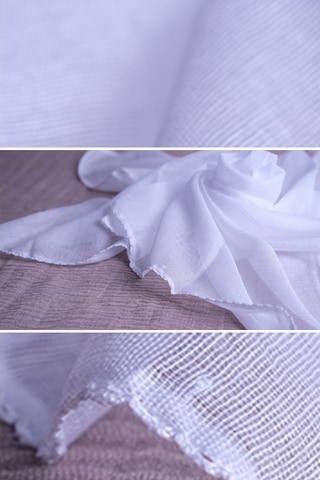 Beyaz 90X90 Cm Iç Tülbent Pamuklu 1007B_42 Beyaz