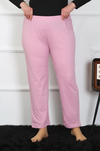 Mtm My The Mall Kadın Büyük Beden Pembe Tek Alt Pijama Pembe