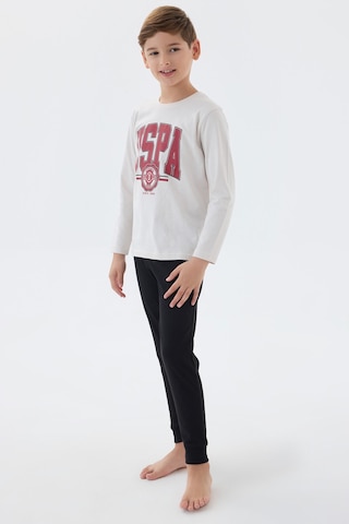 U.S. Polo Assn. U.s. Polo Assn Erkek Çocuk Beyaz Pijama Takımı Us1578-c-v2