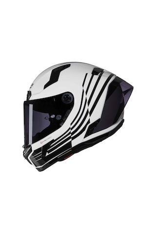 Nolan X-804 Rs Ala 344 Kapalı Kask Siyah - Beyaz