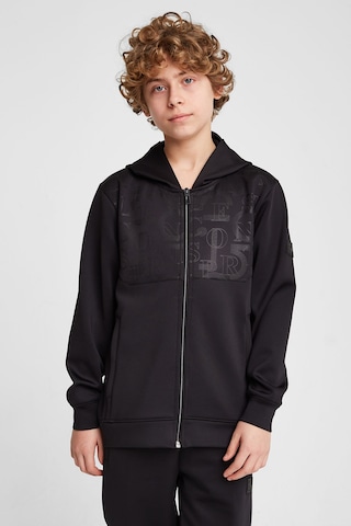 Lescon Çocuk Fermuarlı Kapüşonlu Sweatshirt 25n-3135 Siyah