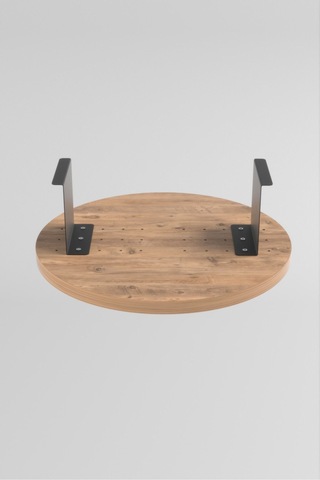 Pazarella Yan Sehpa Ayarlanabilir Tepsi Dekoratif Modern Tepsi Koltuk Sehpası Ceviz Beyaz