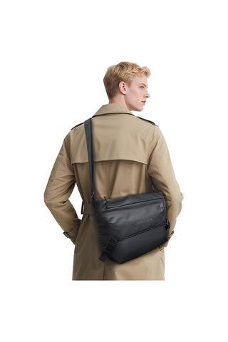 Lenyes Lb562 Dreamer Crossbody Serisi Su Geçirmez Deri Tasarımlı Çapraz Vücut Çantası Siyah Siyah