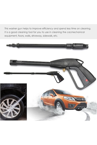 Gajeena 160bar Su Basıncıyla M14 Uzun Çubuklu Yüksek Basınçlı Fırçası - Araba Yıkama Ve Sulama Temizlik Aracı Su Borusu Hariç