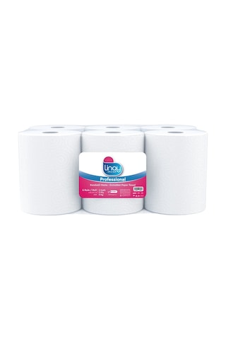 Linay Fotoselli Kağıt Havlu 6 Rulo 4 Kg, 2 Katlı, 21 Cm X 67 M, %100 Selüloz, Dispenser Uyumlu