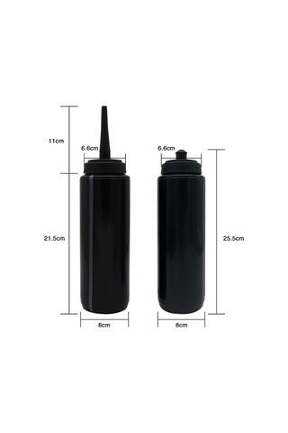 Spor Su Şişesi Su Kupası Taşınabilir Hafif Yeniden Kullanılabilir Fitness Şişesi 1 L Hokey Açık Dış Mekan Aktiviteleri Boks Siyah Siyah