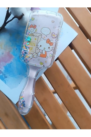 Pullu Hello Kitty Kız Çocuklarına Özel Acıtmayan Tarak 1 Adet