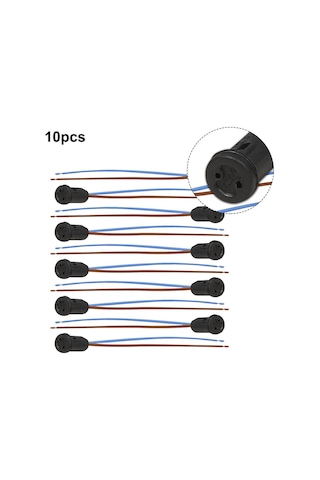 10 Adet G4 Lamba Tutucu 12v 9 Mm Dayanıklı Yüksek Kalite