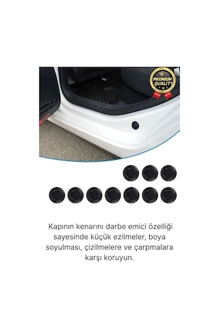 Yüksek Kalite Dayanıklı Çarpma Engelleyici Araba Oto Kapı Sesi Darbe Emici Absorbe Aparatı 10 Adet