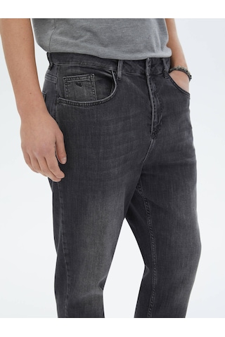 Kip Antrasit Carrot Fit Denim Pamuk Karışımlı Pantolon Çok Renkli