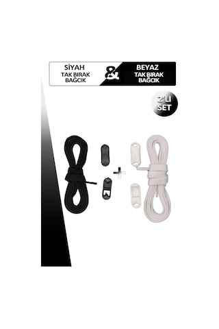 Tak Bırak Bağcık Akıllı Esnek Ayakkabı Bağcığı