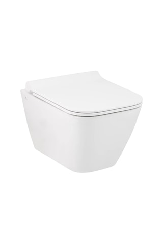 Seramiksan Saturn Rim-out Kanalsız Asma Klozet + Yavaş Kapanır Kapak Set