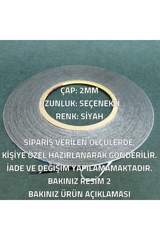 2 MM 1mt Çift Taraflı Bant. Ekran Cam Kasa Kapak Yapıştırma-siyah 1 Metre-Tamir Seti Hariç