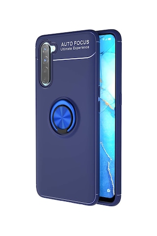 Oppo A91 Kilif Yüzüklü Tam Korumali Silikon Kapak 552916526