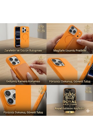 Apple Uyumlu iPhone 16 Pro Max Kılıf Magsafe Özellikli Premium Silikon Kapak Ryc/meta Titan Gri