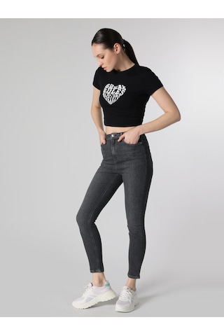 Colin's 760 Diana Süper Slim Fit Yüksek Bel Dar Paça Gri Jean Kadın Pantolon CL1063471_Q1.V1_DN40046