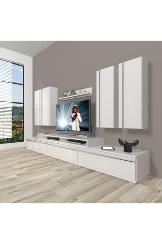 Decoraktiv Ekoflex 8d Mdf Tv Ünitesi Tv Sehpası Beyaz