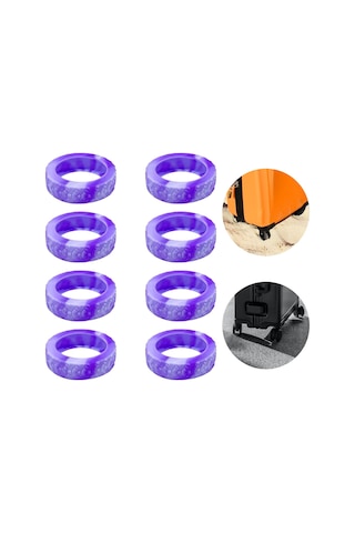 Homyl 8 Parça Silikon Bavul Jant Kapakları Aksesuarı Stil-c Stil C Çok Renkli