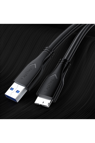 Veggieg Usb 3.0 Micro B Şarj Ve Data Hdd Kablosu 1.5 Metre
