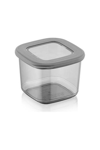 Qlux Colony Kare Saklama Kabı - 550 Ml Gri