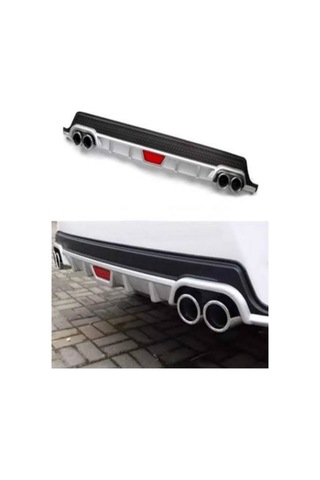 Universal Difüzör Eksoz Görünümlü Diffizör Gri Boyalı