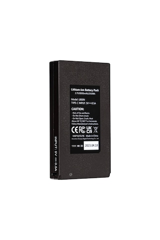 Gardepro 8000mah Şarj Edilebilir Lityum Pil Paketi Siyah