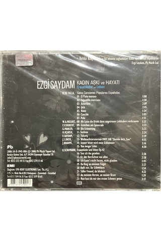 Plak Değildir Cd Dir Cd Ezgi Saydam Kadın Aşkı Ve Hayatı Mezzo
