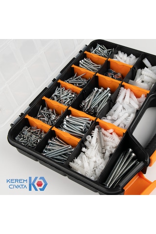 Kerem 1032 Parça 17 Çeşit Vida Ve Dübel Seti 25CM