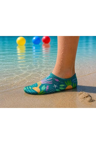 Gripptoes Kaymaz Damla Tabanlı Deniz&havuz Çorabı K1 Çok Renkli
