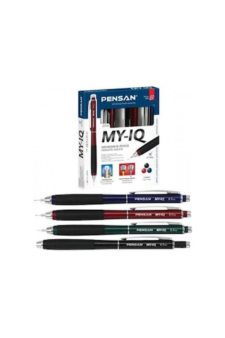 My Iq Versatil Uçlu Kalem 0.7 Mm Siyah-mavi Bordo-yeşil Asorti