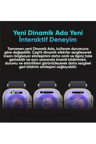Hk 10 Ultra 49mm Akıllı Saat Watch 9 Ultra 2 Serisi, Amoled Ekran Poco X4 Pro Uyumlu