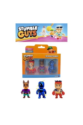 Stumble Guys 3 Lü Mini Figür Seti Seri 3 - 5 Cm - Model 8