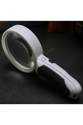 UpWay 20X Optik Büyüteç LED Işık Aydınlatma Çift Katmanlı 80mm Le