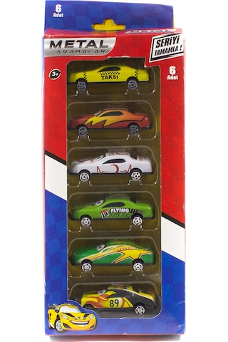 1:55 Ölçek Metal Model Arabalar Altılı Set 8 Cm