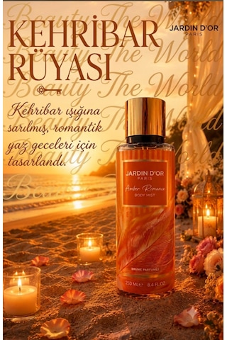 Jardin D'or Paris Amber Romance Body Mist 250ml - Kehribar Rüyası Serisi